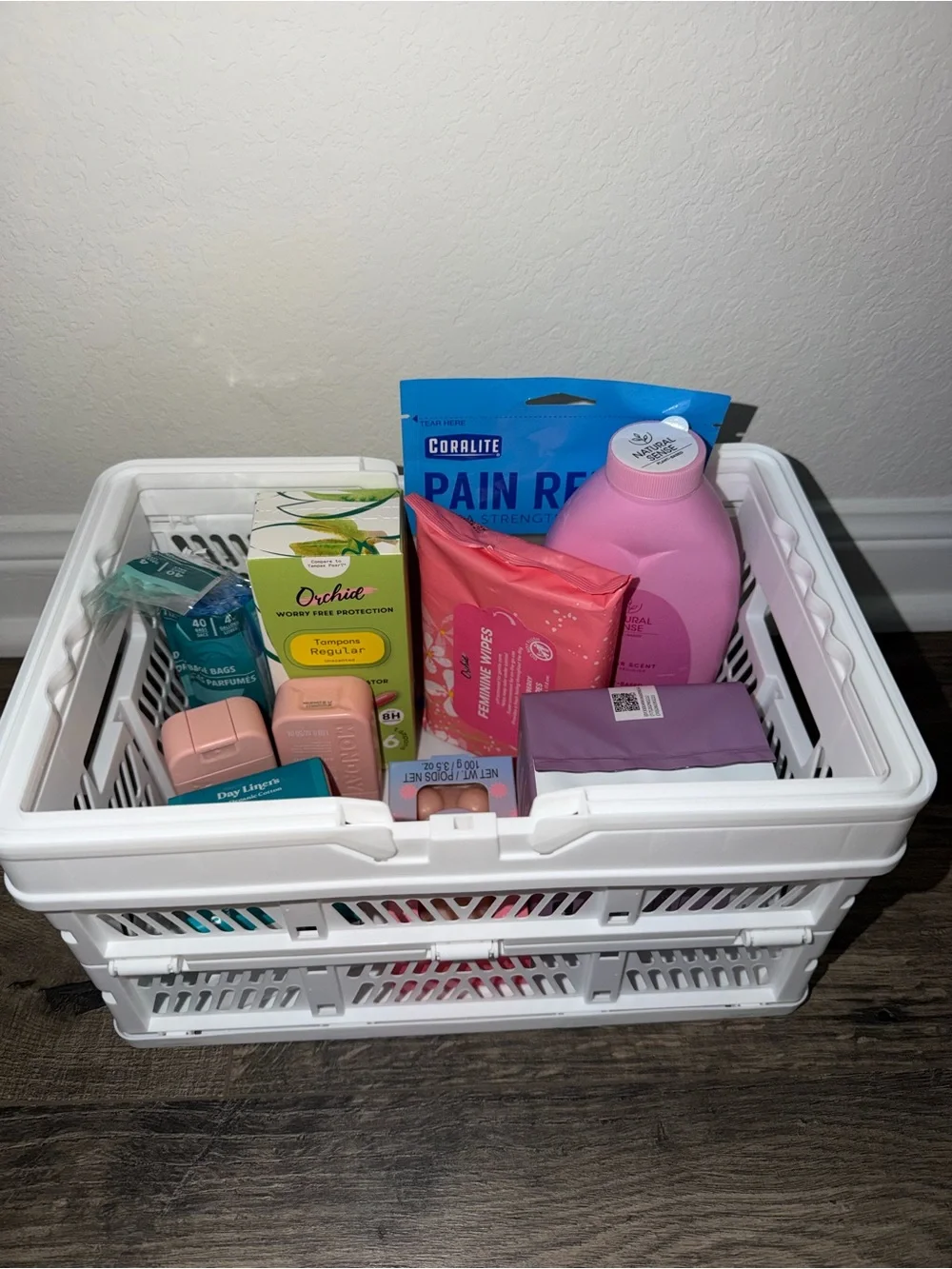 Basket of Women’s Health Products